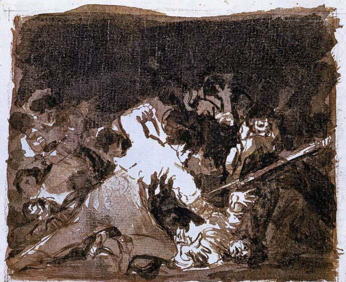 War scene, Francisco de goya y Lucientes